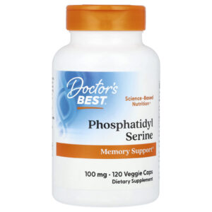 Doctor's Best, Fosfatidilserina, 100 mg, 120 Cápsulas Vegetais