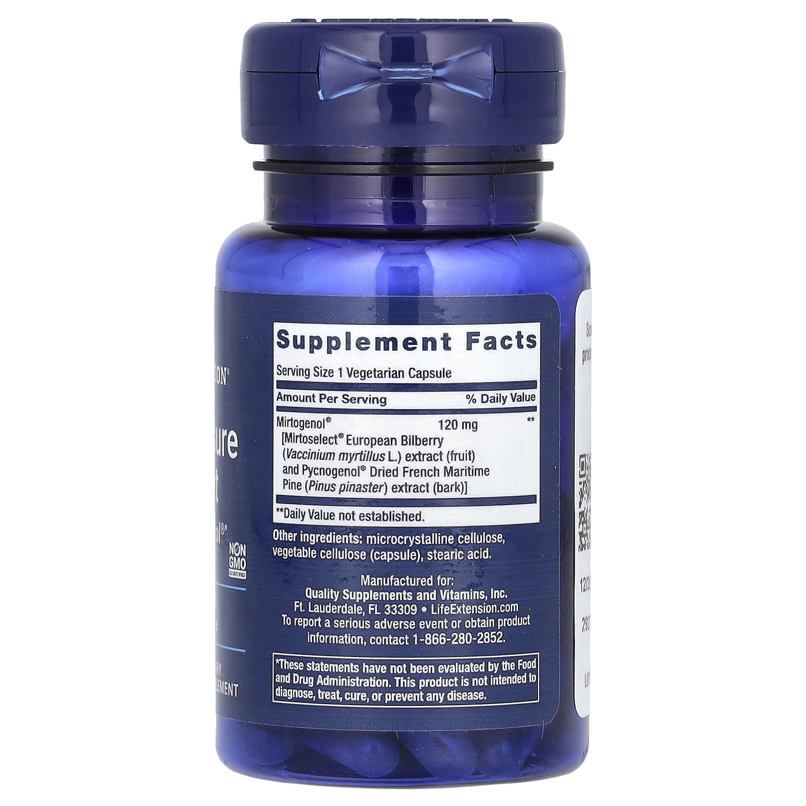 Life Extension, Proteção para a Pressão Ocular com Mirtogenol, 30 Cápsulas Vegetais - Imagem 2