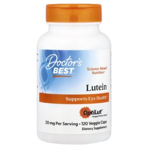 Doctor's Best, Luteína, 120 Cápsulas Vegetais