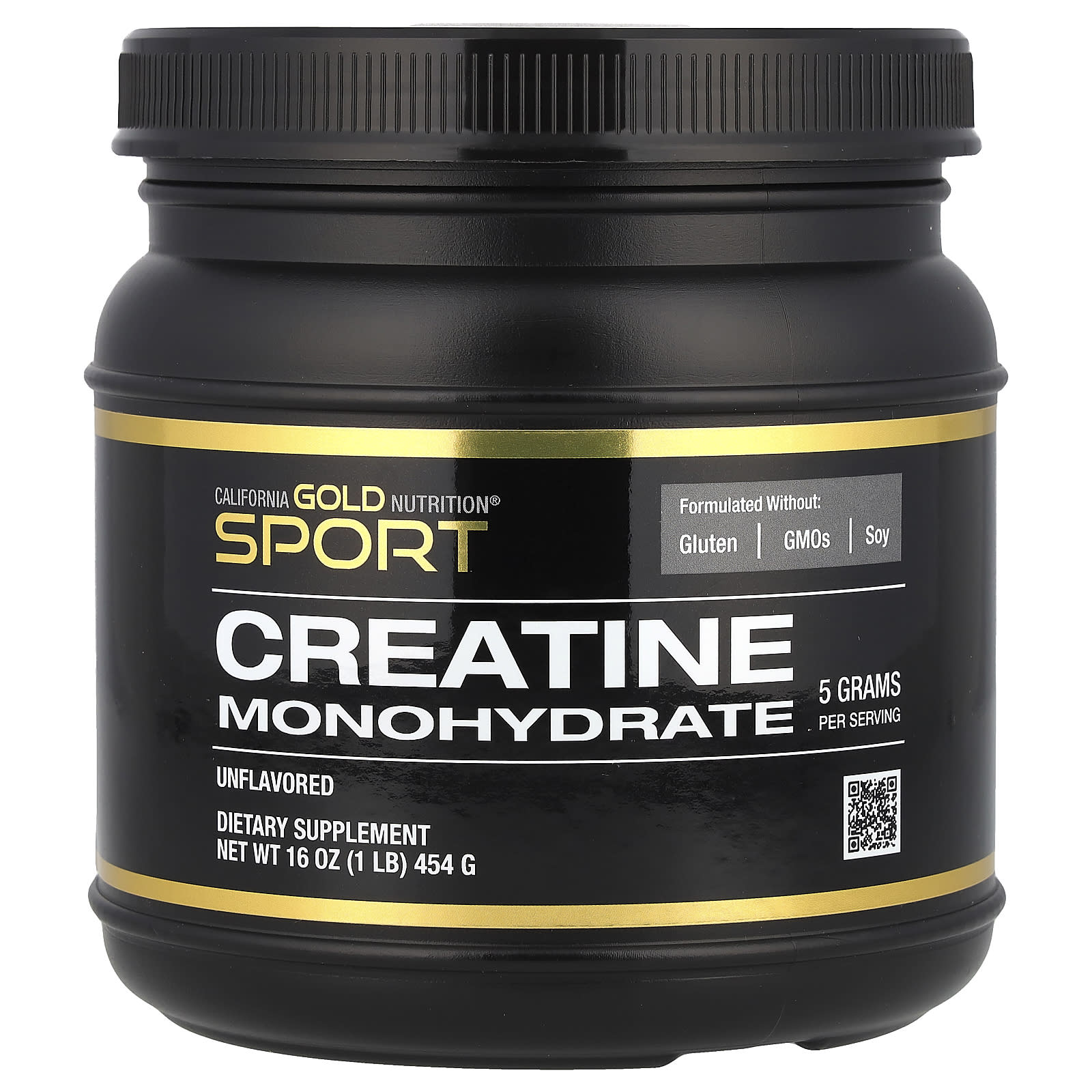California Gold Nutrition, Sport, Creatina Mono-hidratada, Sem Sabor, 454 kg (1 lb)