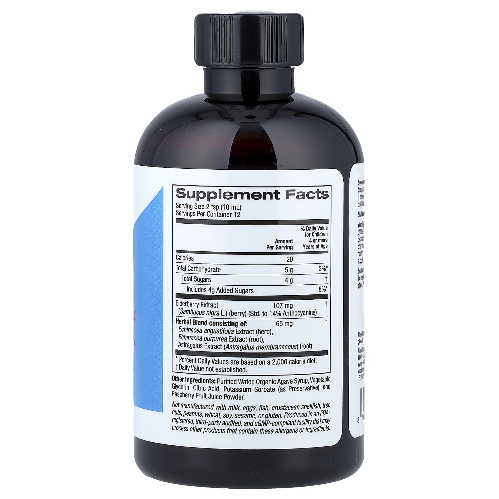 California Gold Nutrition, Xarope de Sabugueiro Sambucus para Crianças, 120 ml (4 fl oz) - Imagem 2