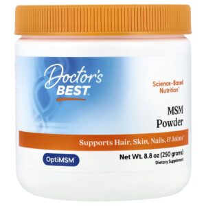Doctor's Best, MSM em Pó com OptiMSM®, 250 g (8,8 oz)