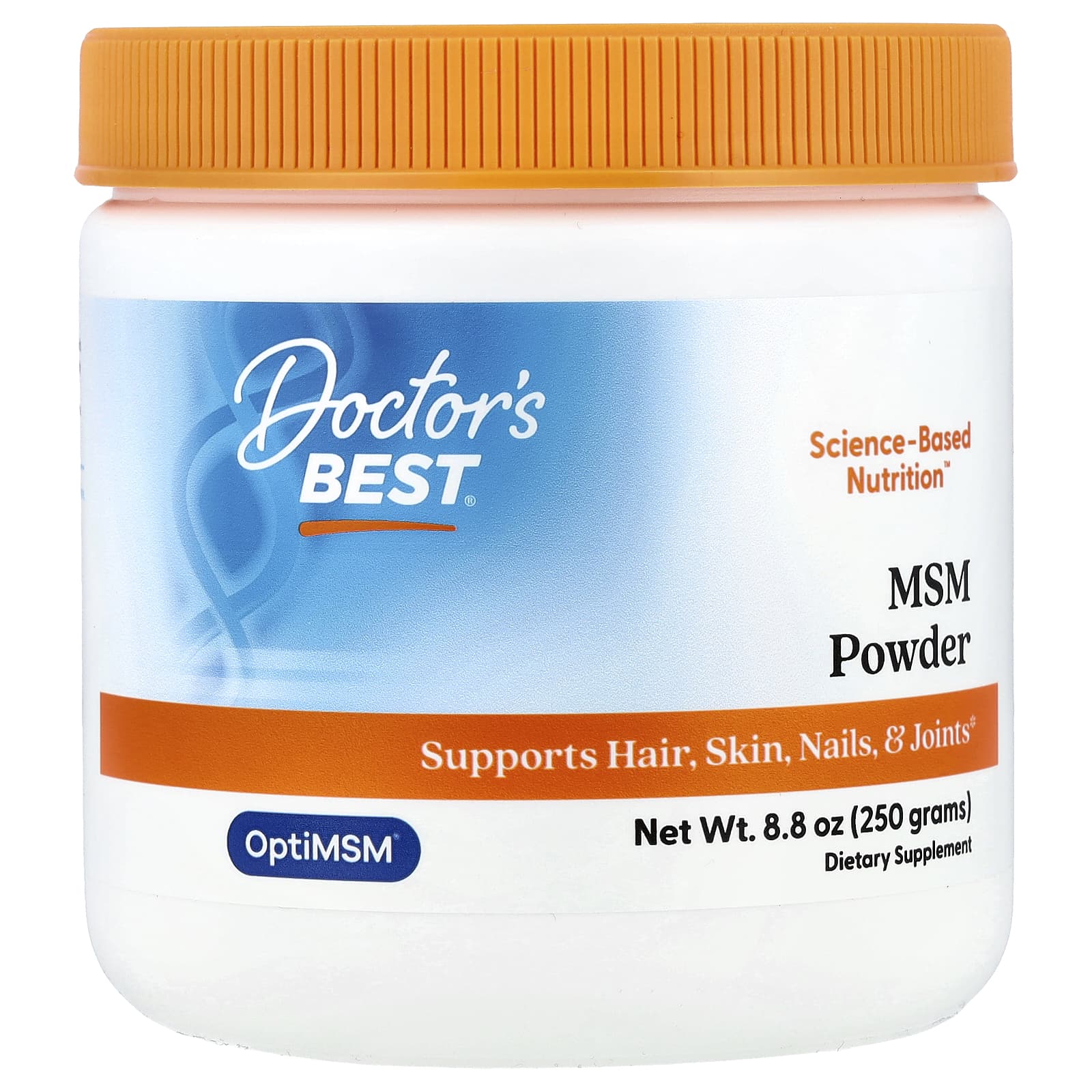 Doctor's Best, MSM em Pó com OptiMSM®, 250 g (8,8 oz)