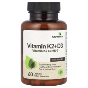 Futurebiotics, Vitamina K2+D3, 60 Cápsulas