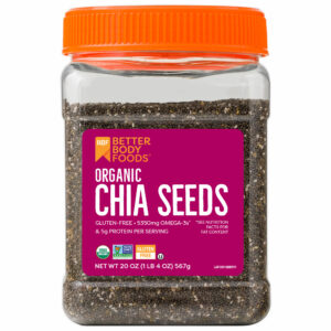 BetterBody Foods, Sementes de Chia Orgânica, 567 g (20 oz)