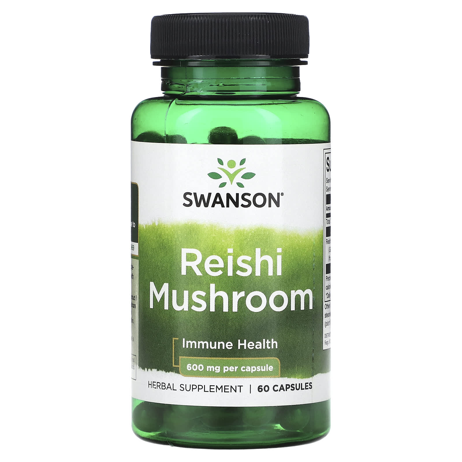 Swanson, Cogumelo Reishi, 600 mg, 60 Cápsulas