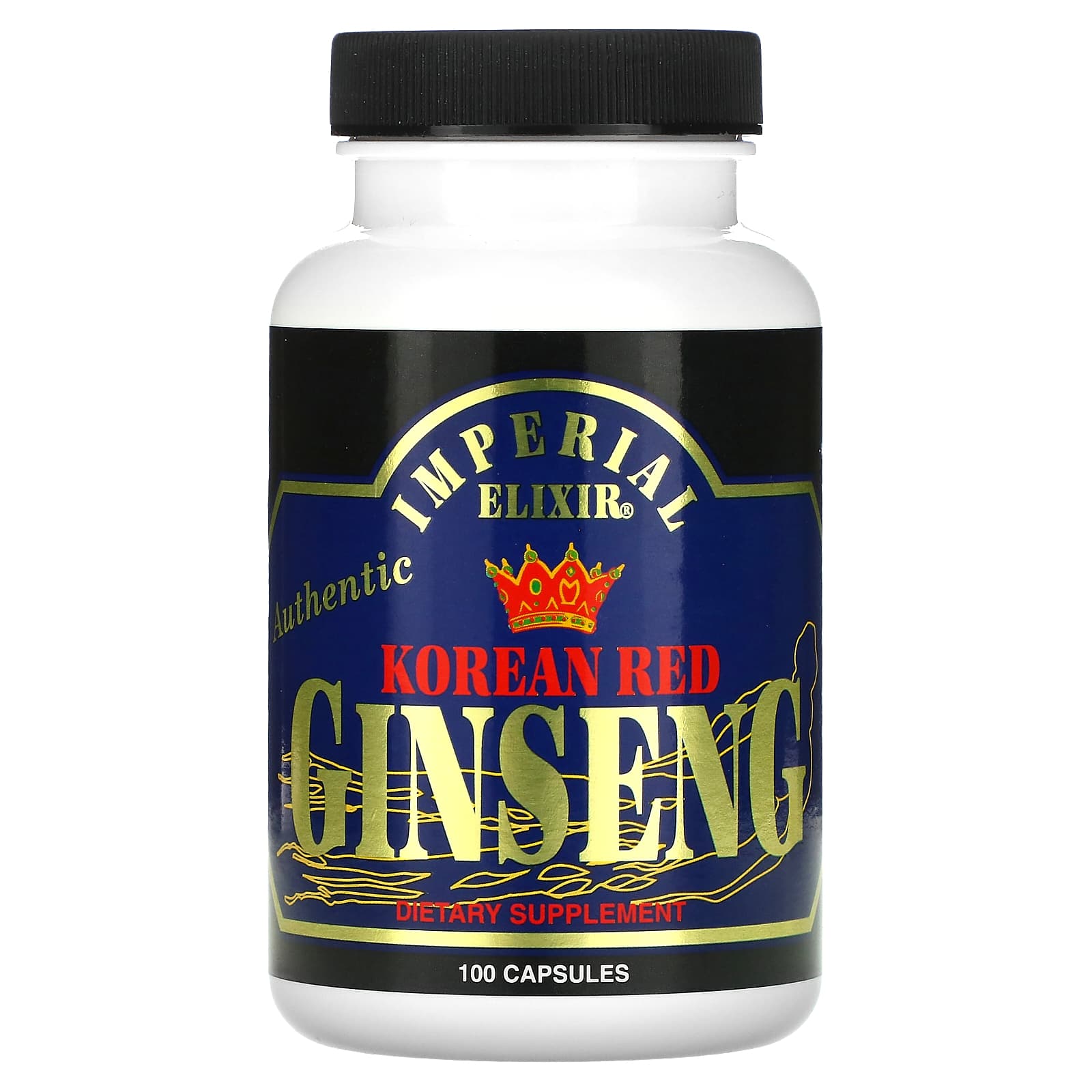 Imperial Elixir, Ginseng Vermelho Coreano, 100 Cápsulas (300 mg por Cápsula)