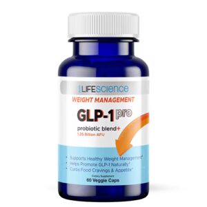 1Life Science GLP-1 Pro - Mistura Probiótica+ -- 60 Cápsulas Vegetais