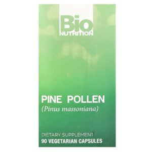 Bio Nutrition, Pólen de Pinho, 90 Cápsulas Vegetarianas (500 mg por Cápsula)