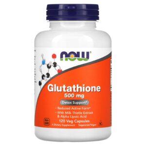 NOW Foods, Glutationa, 120 Cápsulas Vegetais