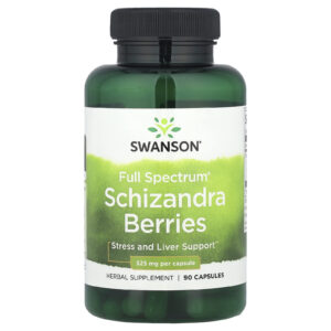 Swanson, Bagas de Schizandra Full Spectrum®, 525 mg, 90 Cápsulas