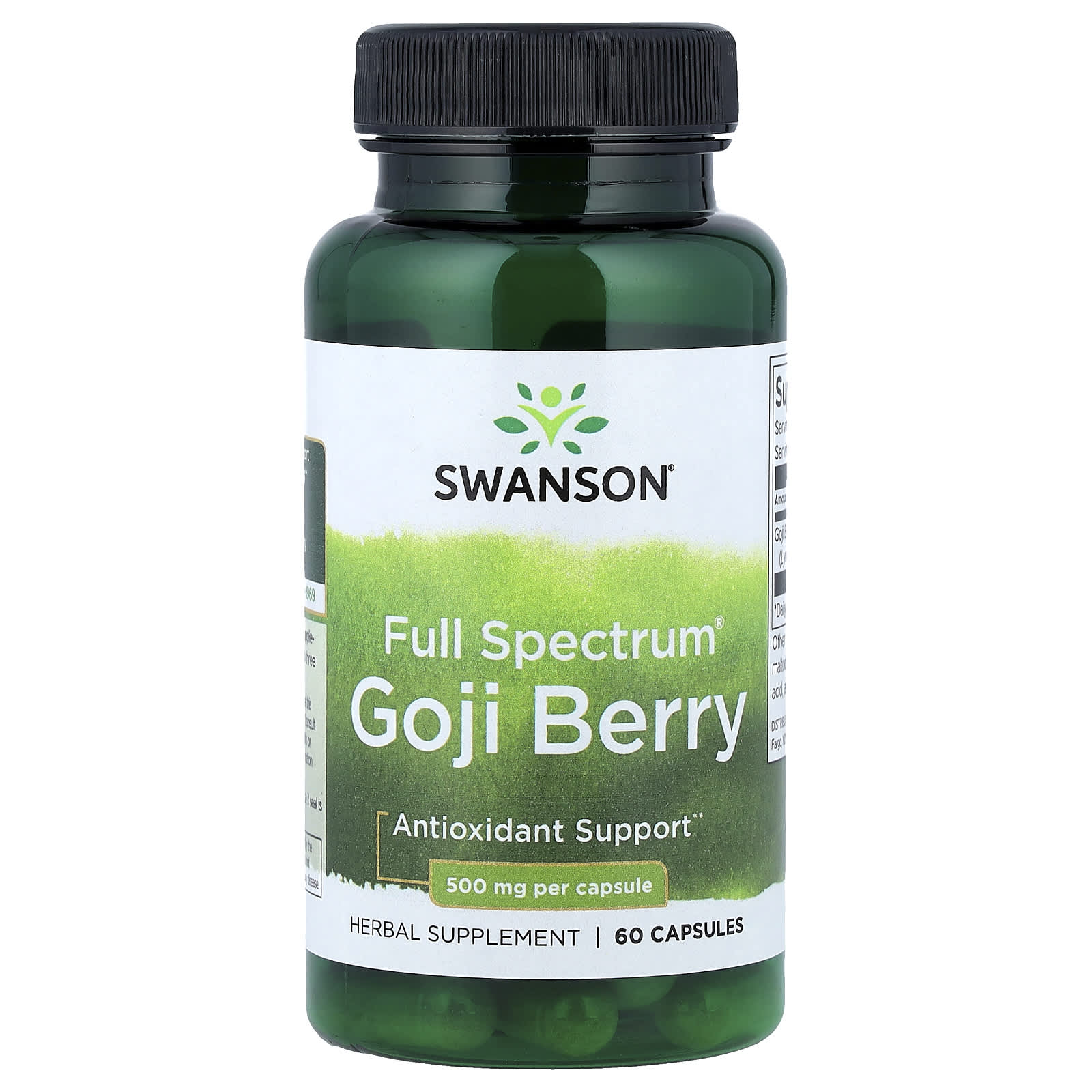 Swanson, Full Spectrum®, Goji Berry, 500 mg, 60 Cápsulas