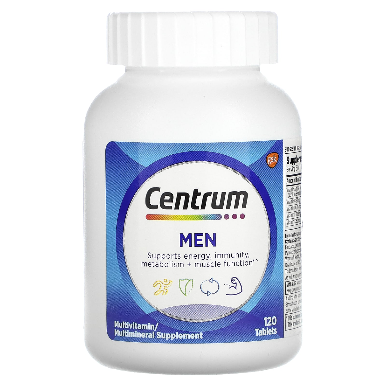 Centrum, Multivitamínico para Homens, 120 Comprimidos - Imagem 3