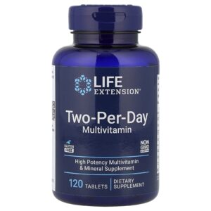 Life Extension, Multivitamínico 2 por Dia, V2, 120 Comprimidos