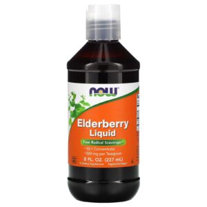 NOW Foods, Sabugueiro Líquido, 500 mg, 237 ml (8 fl oz)