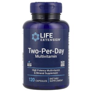 Life Extension, Multivitamínico 2 por Dia, V2, 120 Cápsulas