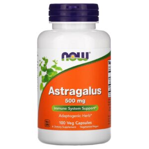 NOW Foods, Astrálago, 500 mg, 100 Cápsulas Vegetais
