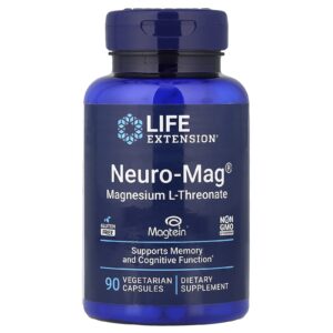 Life Extension, Neuro-Mag®, L-treonato de Magnésio, 90 Cápsulas Vegetarianas (48 mg por Cápsula)