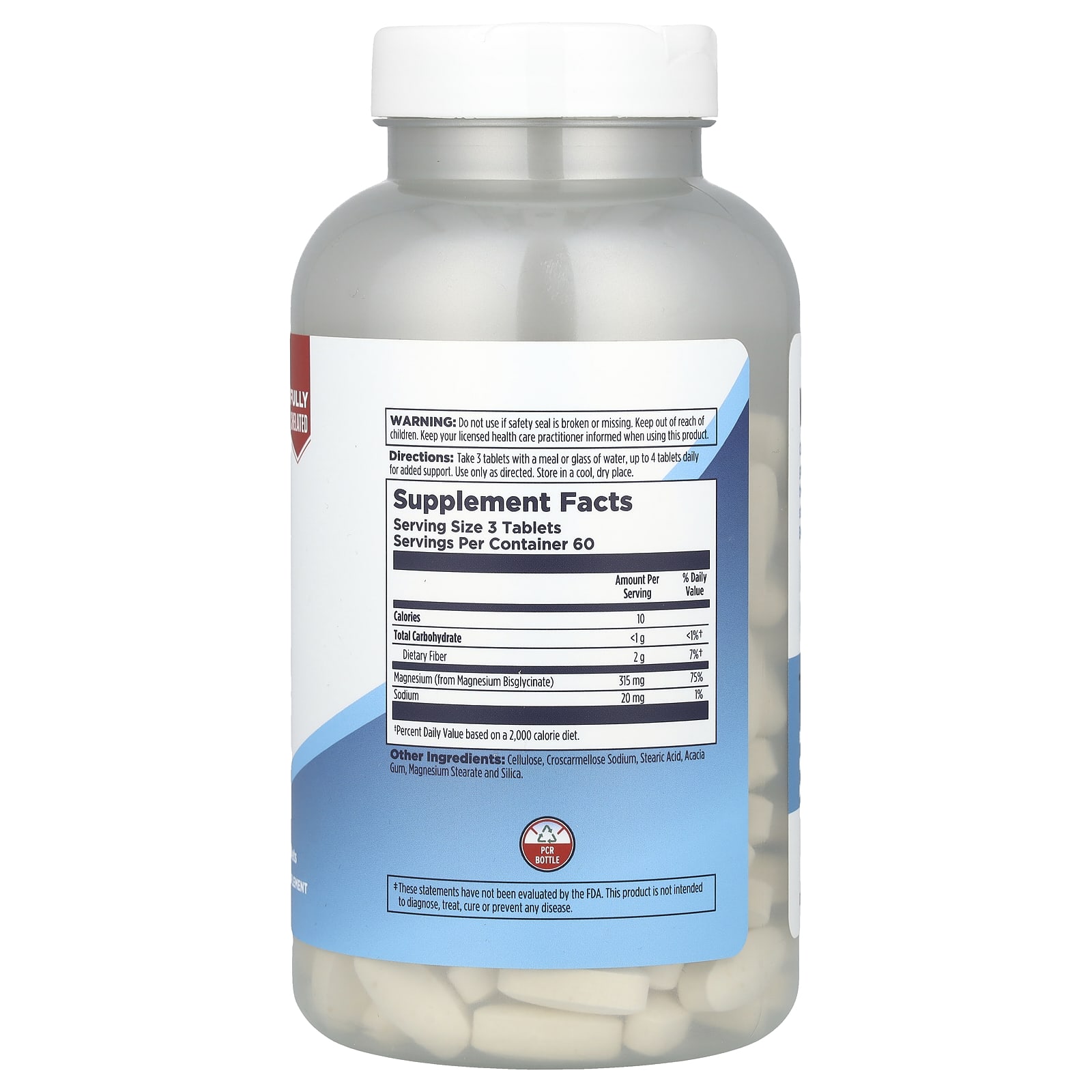 KAL, Bisglicinato de Magnésio Quelato, 180 Comprimidos (105 mg por Comprimido) - Imagem 2