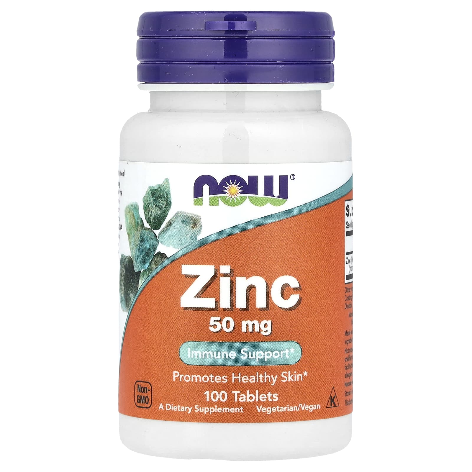 NOW Foods, Zinco, 50 mg, 100 comprimidos
