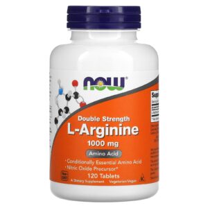 NOW Foods, L-Arginina, 1.000 mg, 120 Comprimidos