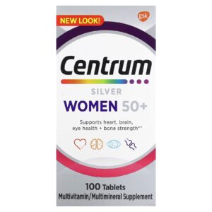 Centrum, Silver Women 50+, 100 Comprimidos
