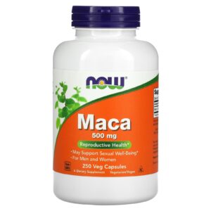 NOW Foods, Maca, 500 mg, 250 Cápsulas Vegetais