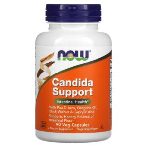 NOW Foods, Candida Support, 90 Cápsulas Vegetais