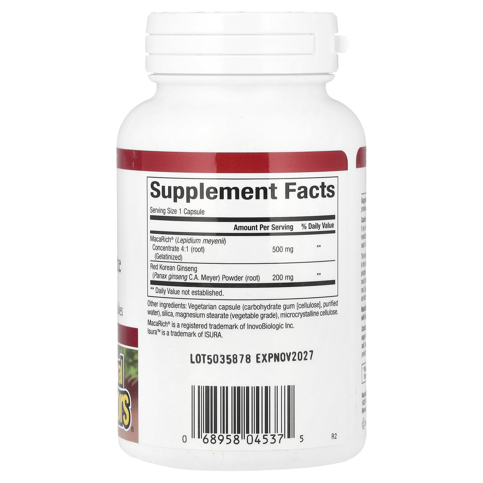 Natural Factors, Maca Rich®, Concentrado de Maca-Peruana com Ginseng Coreano, Superpotência, 90 Cápsulas Vegetarianas - Imagem 2