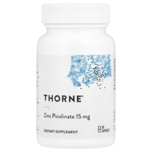 Thorne, Picolinato de Zinco, 15 mg, 60 Cápsulas