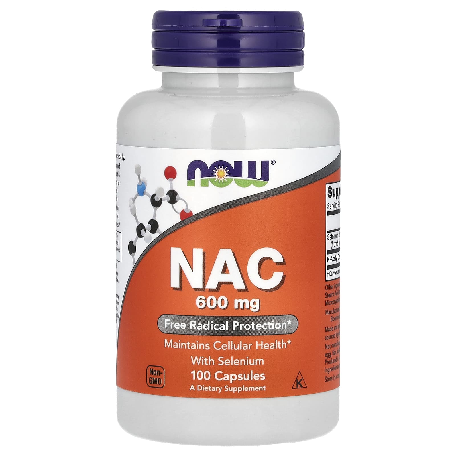 NOW Foods, NAC com Selênio, 100 Cápsulas