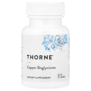 Thorne, Bisglicinato Cúprico, 60 Cápsulas (2 mg por Cápsula)