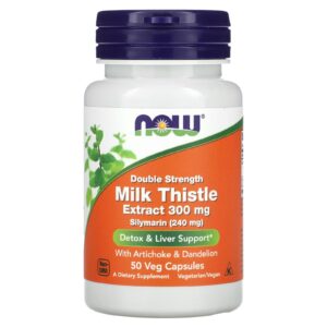 NOW Foods, Cardo-mariano, 300 mg, 50 Cápsulas Vegetais