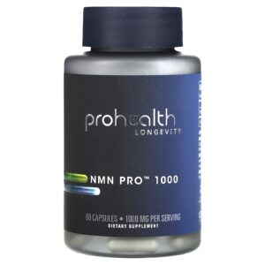 ProHealth Longevity, NMN Pro 1000, 60 Cápsulas (500 mg por Cápsula)
