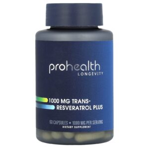 ProHealth Longevity, Trans-Resveratrol Plus, 60 Cápsulas