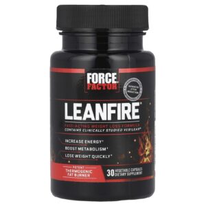 Force Factor, LeanFire®, 30 Cápsulas Vegetais