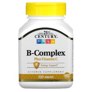 21st Century, Complexo B e Vitamina C, 100 Comprimidos