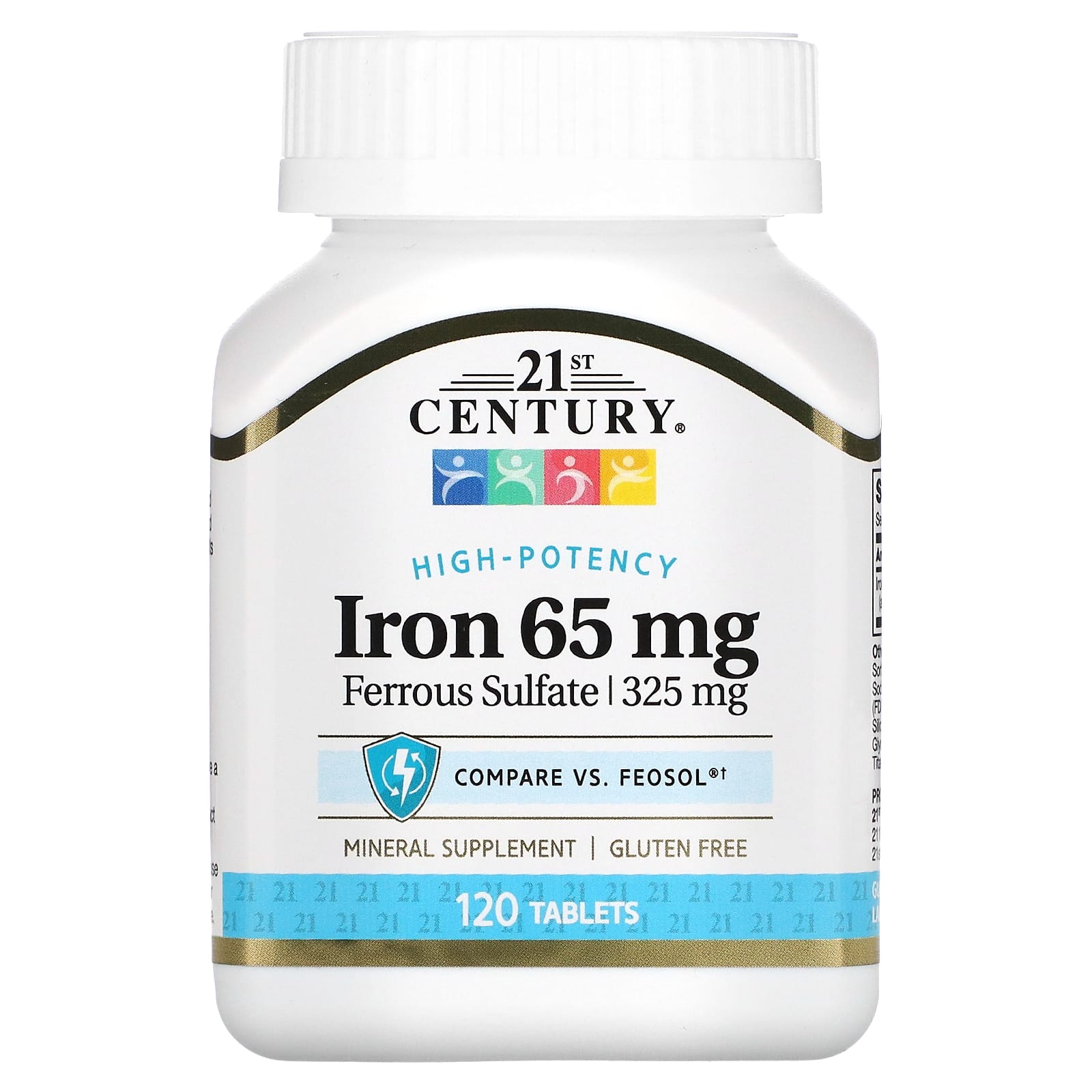 21st Century, Ferro, 65 mg, 120 Comprimidos