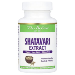 Paradise Herbs, Extrato de Shatavari, 60 Cápsulas Vegetarianas (250 mg por Cápsula)