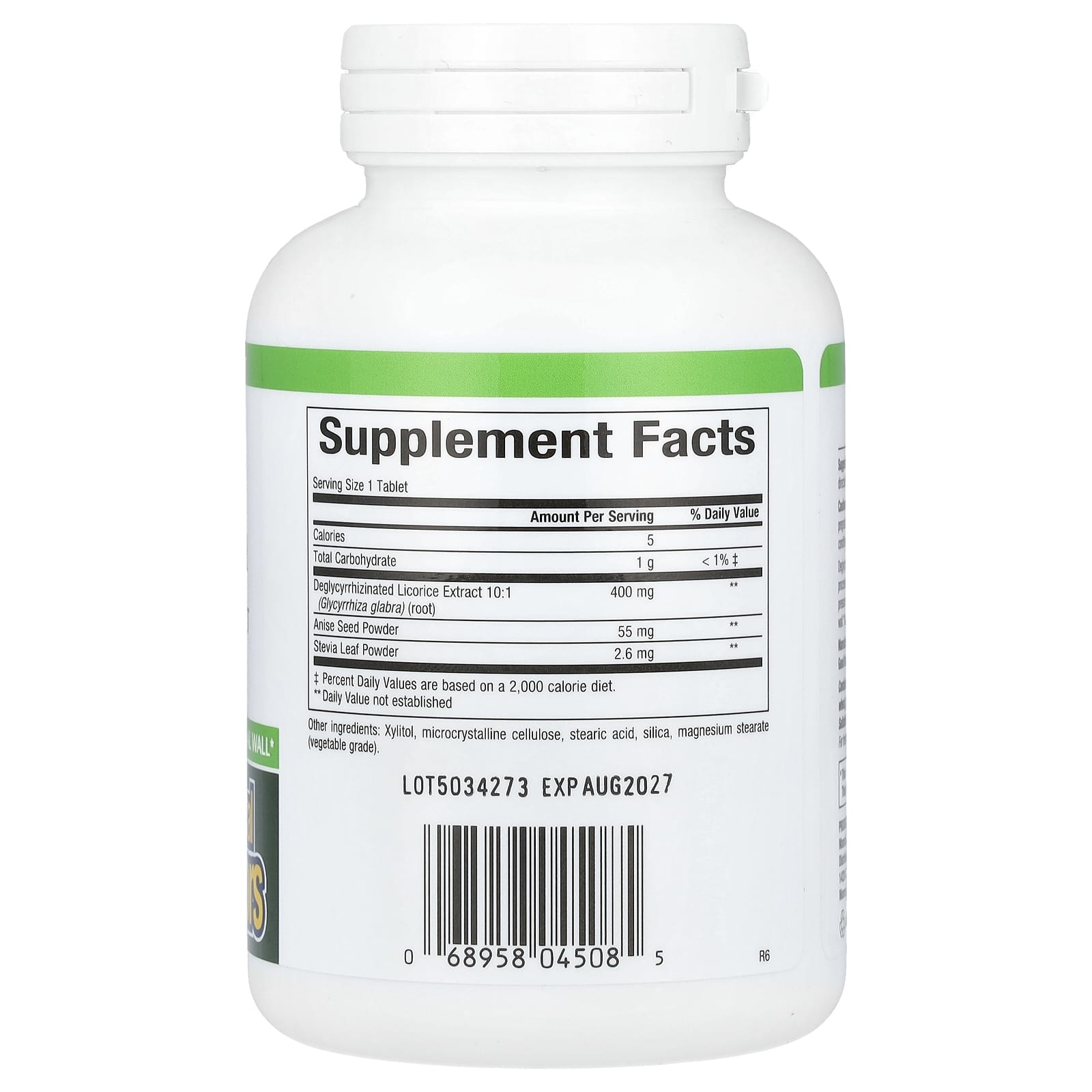 Natural Factors, DGL, Extrato da Raiz de Alcaçuz Desglicirrizado, 90 Comprimidos Mastigáveis - Imagem 2