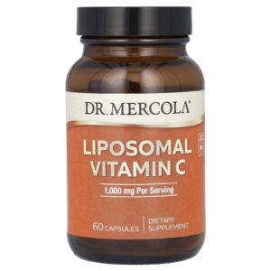 Dr. Mercola, Vitamina C Lipossomal, 60 Cápsulas (500 mg por Cápsula)