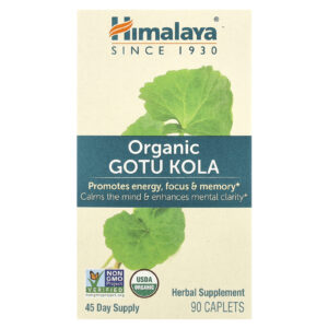 Himalaya, Kola de Gotu Orgânica, 90 Cápsulas