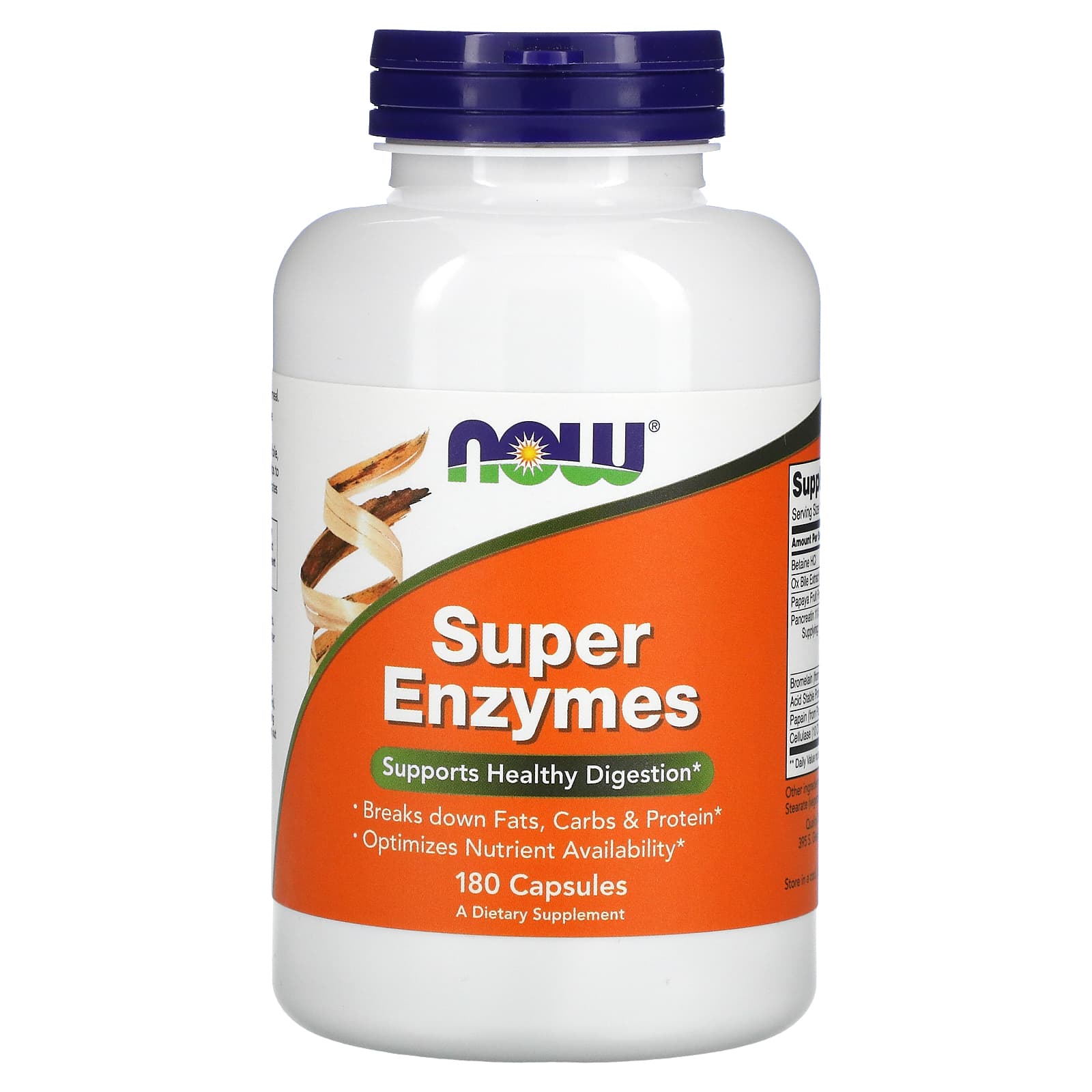NOW Foods, Super Enzimas, 180 Cápsulas