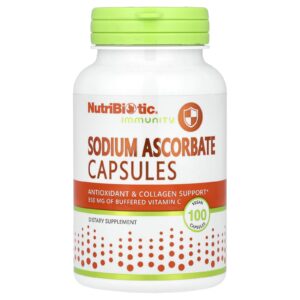NutriBiotic, Imunidade, Ascorbato de Sódio, 100 Cápsulas Veganas