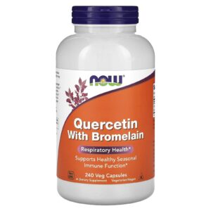 NOW Foods, Quercetina com Bromelina, 240 Cápsulas Vegetais