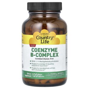 Country Life, Coenzima do Complexo B, 120 Cápsulas Veganas