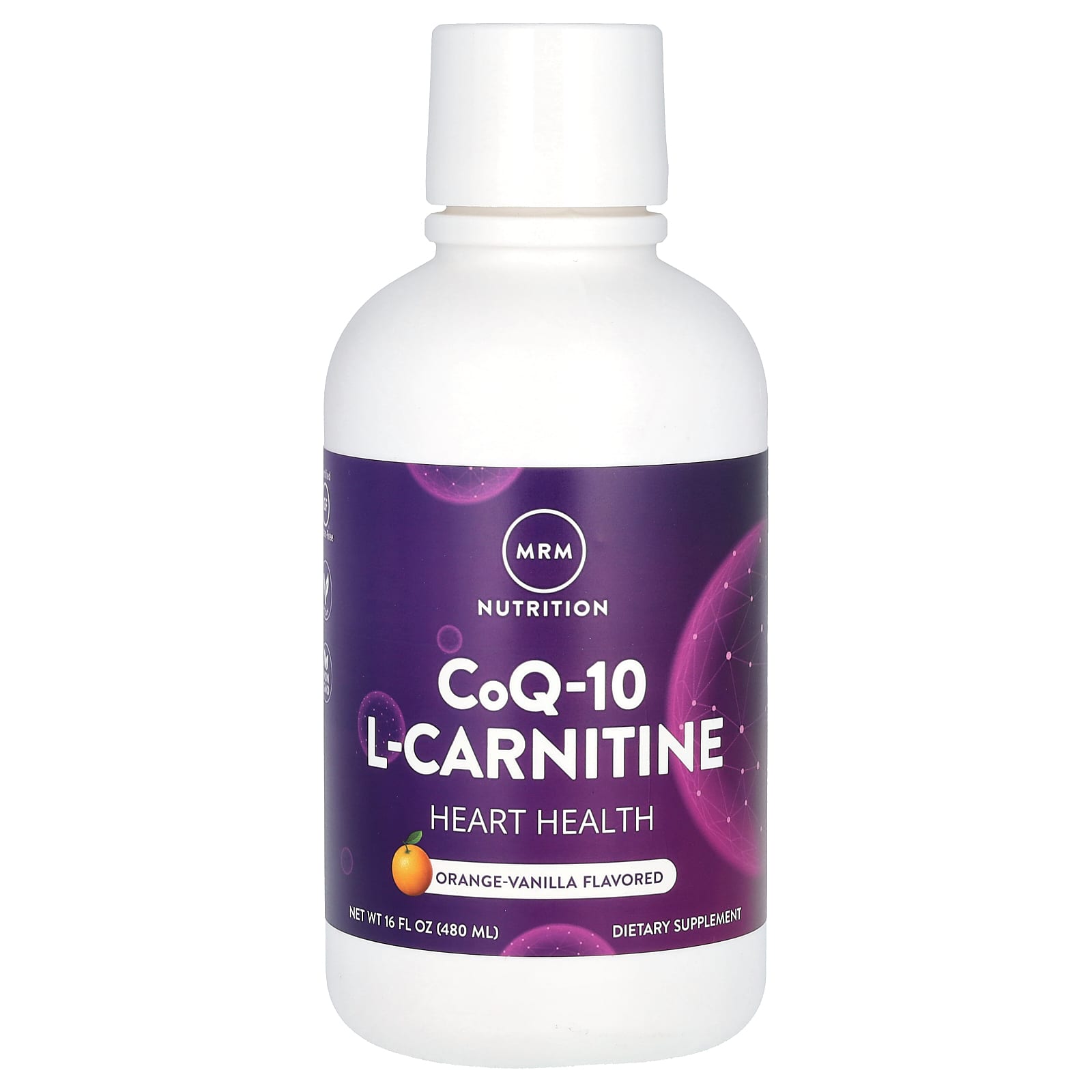 MRM Nutrition, Nutrition, CoQ-10 L-Carnitina, Laranja-Baunilha, 480 ml (16 fl oz)