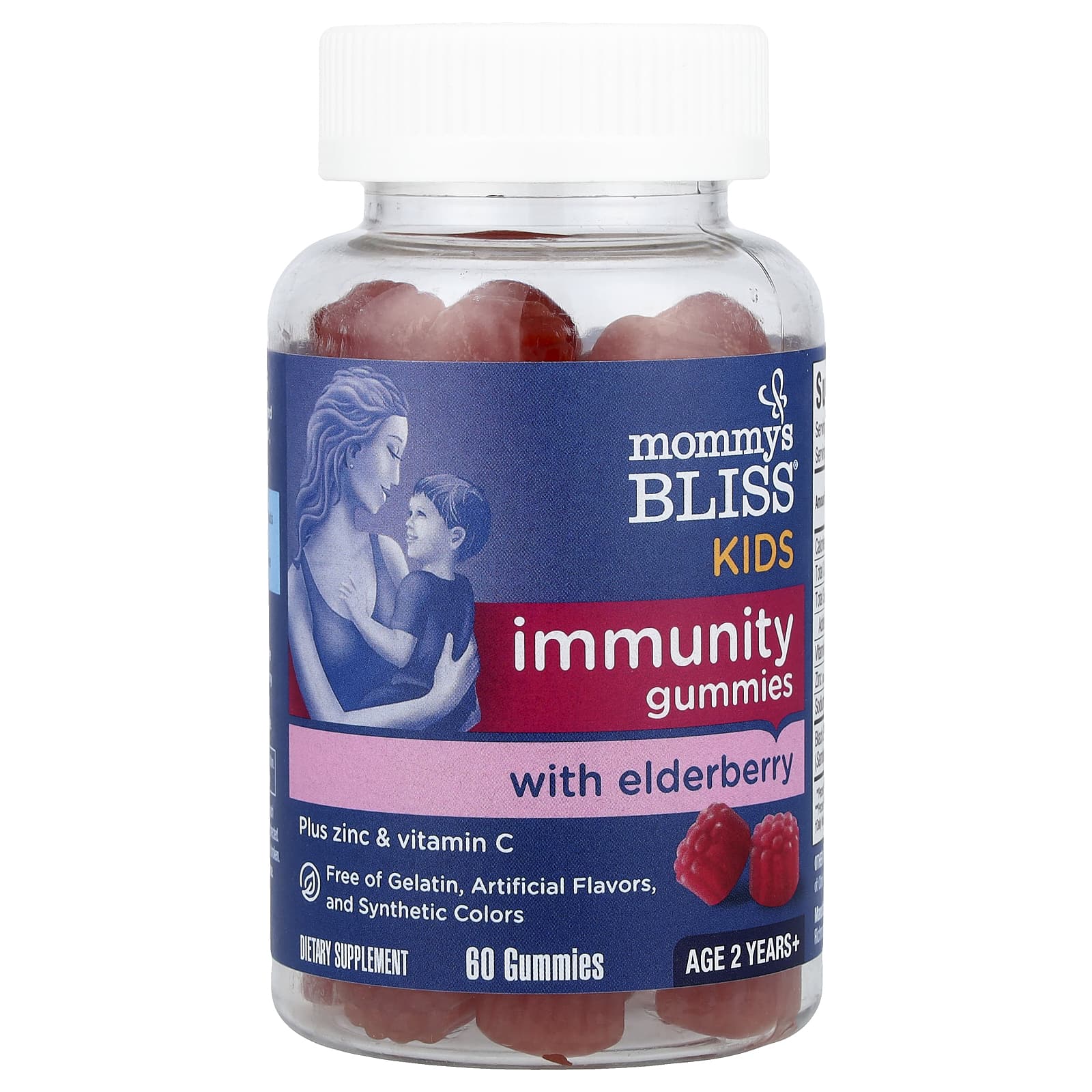 Mommy's Bliss, Crianças, Gomas de Sabugueiro + Suporte para Imunidade, 60 Gomas