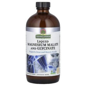 Nature's Answer, Malato e Glicinato de Magnésio Líquido, 480 ml (16 fl oz)