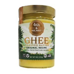 4th & Heart Keto Manteiga Clarificada Ghee Alimentada com Capim - 9 oz